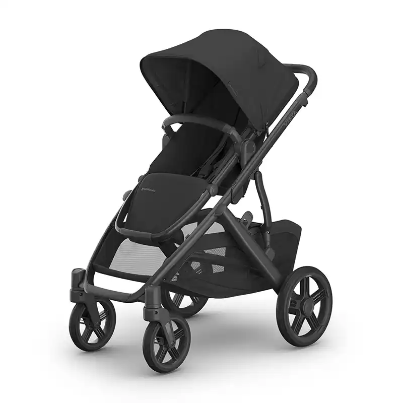 A grey stroller